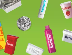 Image of materials that can be put in the brown bin