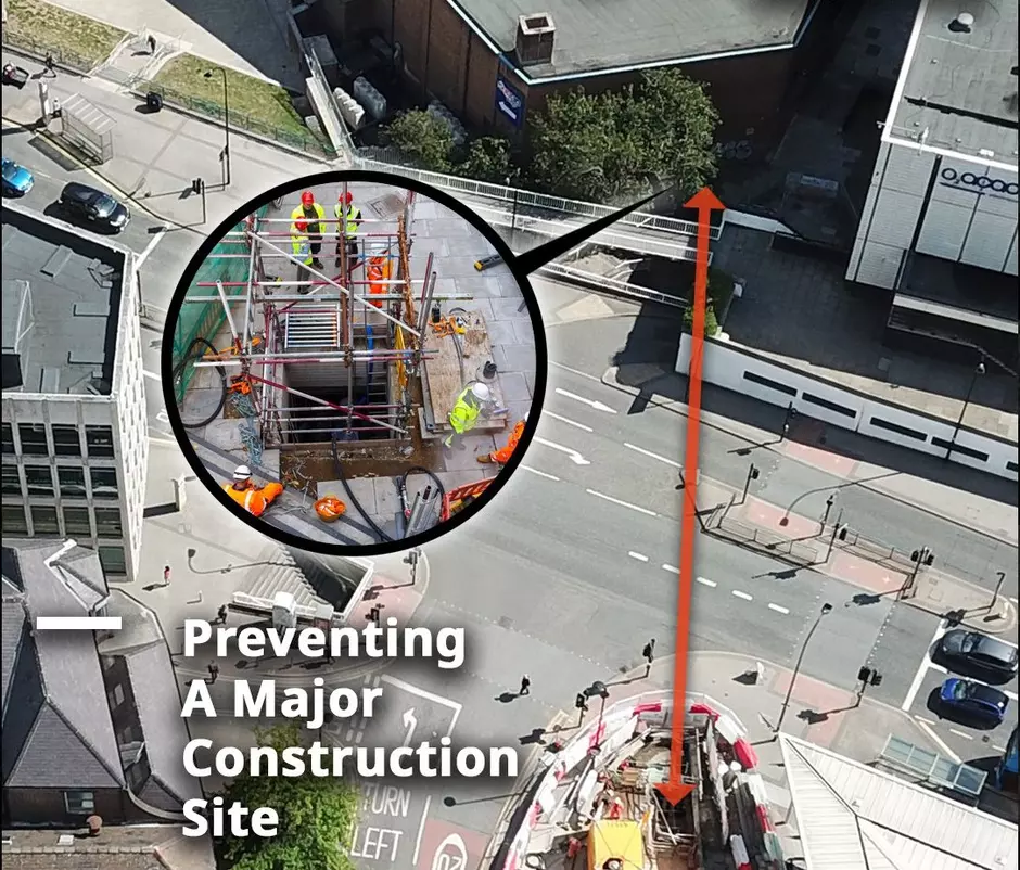 Installation of carbon lining in road