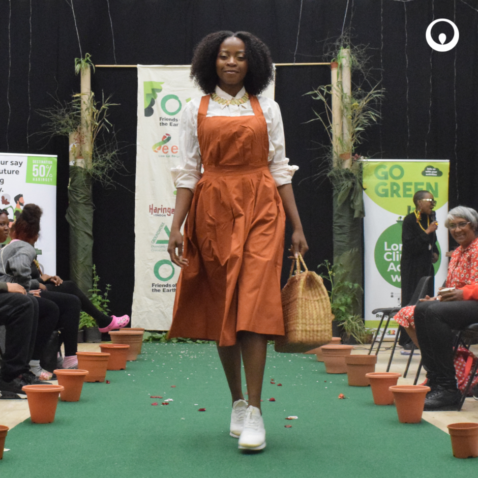 Person on catwalk