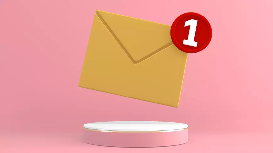 Image of email notification